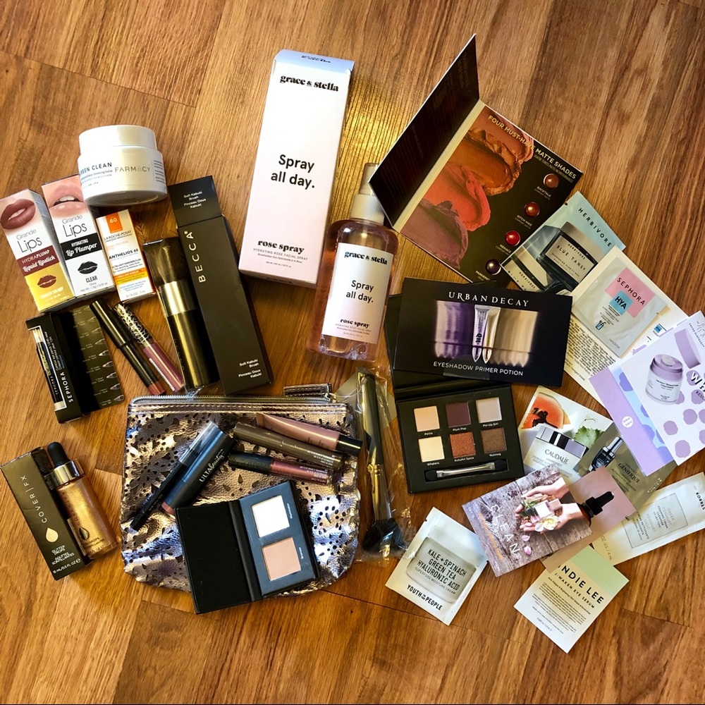 High end makeup and skincare bundle